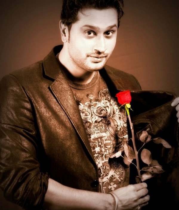 Roshan Prince with red rose