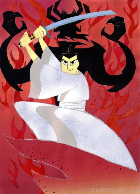 Samurai Jack Attacking Pose