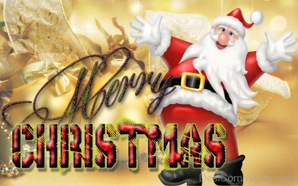 Santa Clause Wishing You Merry Christmas