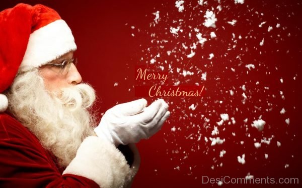 Santa Clause Wishing You Merry Christmas