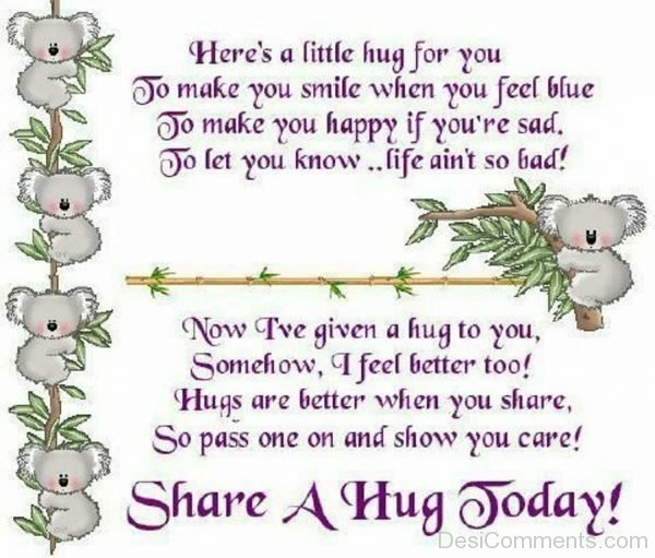 Share a hug today