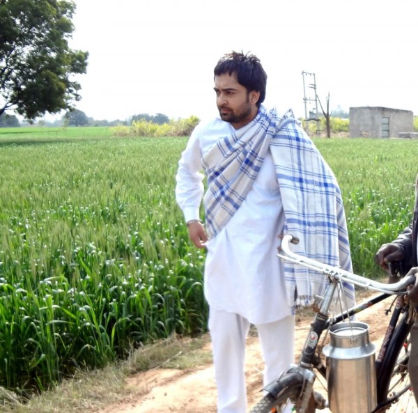 Sharry Mann Wearing White Kurta Pajama