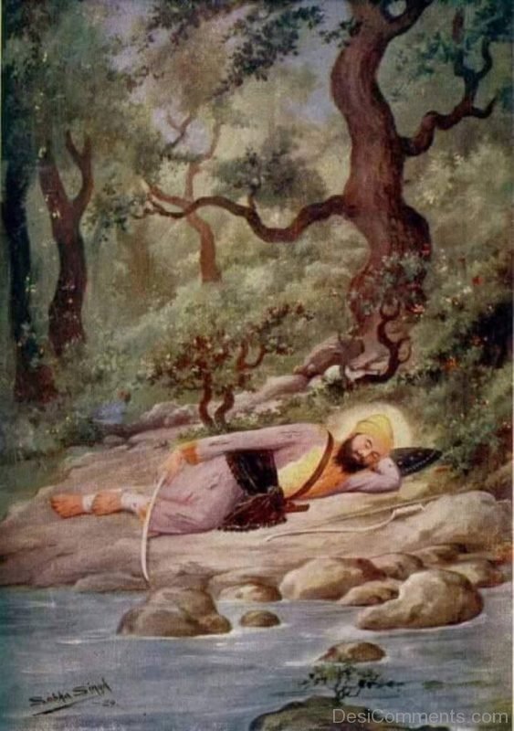 Sikh Guru Sleeping