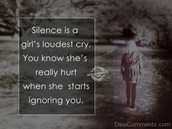 Silence Is A Girl's Loudest Cry