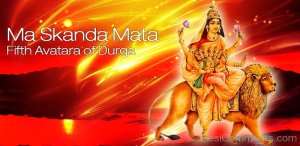 Skandamata Mata Fifth Avatara Of Durga-dc0pv4
