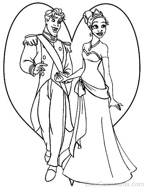 Sketch Of Naveen and Tiana