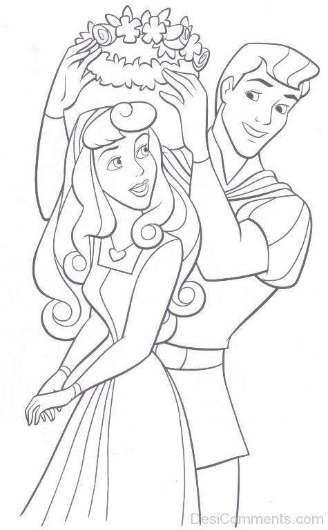 Sketch Of Prince Philip And Princess Aurora