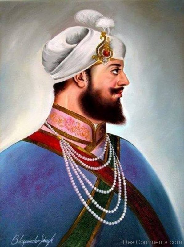 Sketch Of Guru Gobind Singh Ji