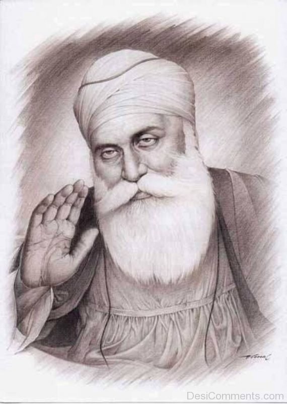 Sketch Of Guru Nanak Dev Ji-DC153