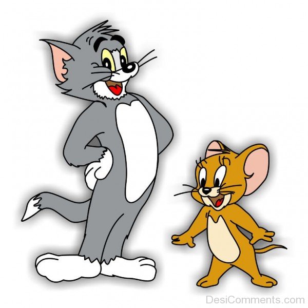 Standing Image Of Tom And Jerry - Desi Comments