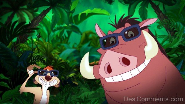 Stylish Timon And Pumbaa Image