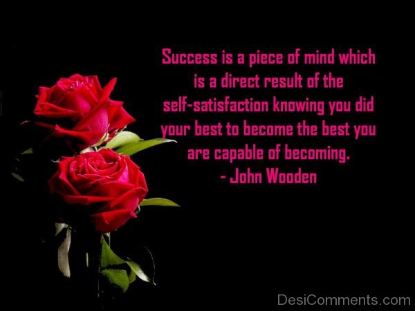 Success Is A Piece Of Mind