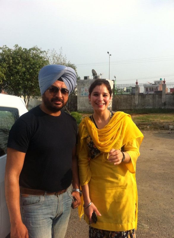 Surinder Laddi with fan