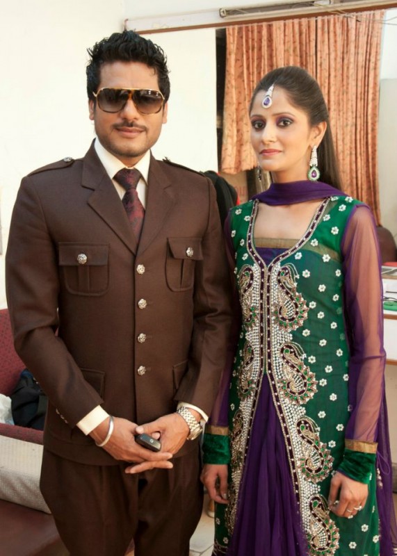 Surjit Khan With Female Model