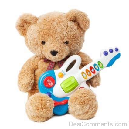 Teddy Bear With Guitar