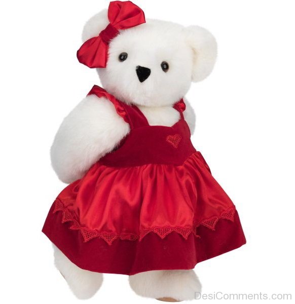 Teddy Bear in Red Dress