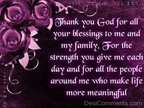 thankful quotes to god for his blessings