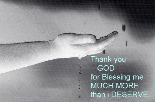 Thanks God For Blessing Me
