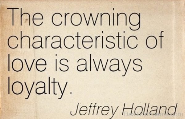The Crowning Characteristic