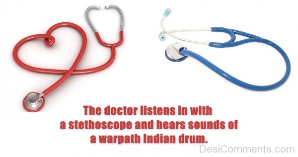 The Doctor Listens In With A Stethoscope