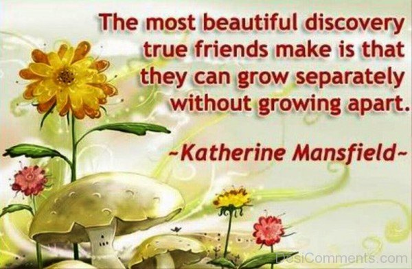 The Most Beautiful Discovery True Friends Make Is That They Can Grow Separately Friendship Quote-dc099134