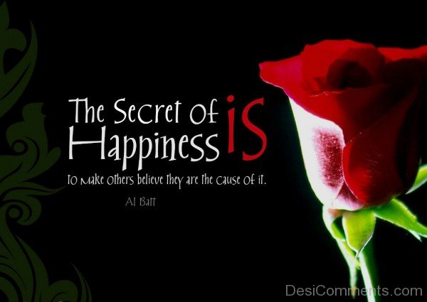 The secret of is happiness-dc018116
