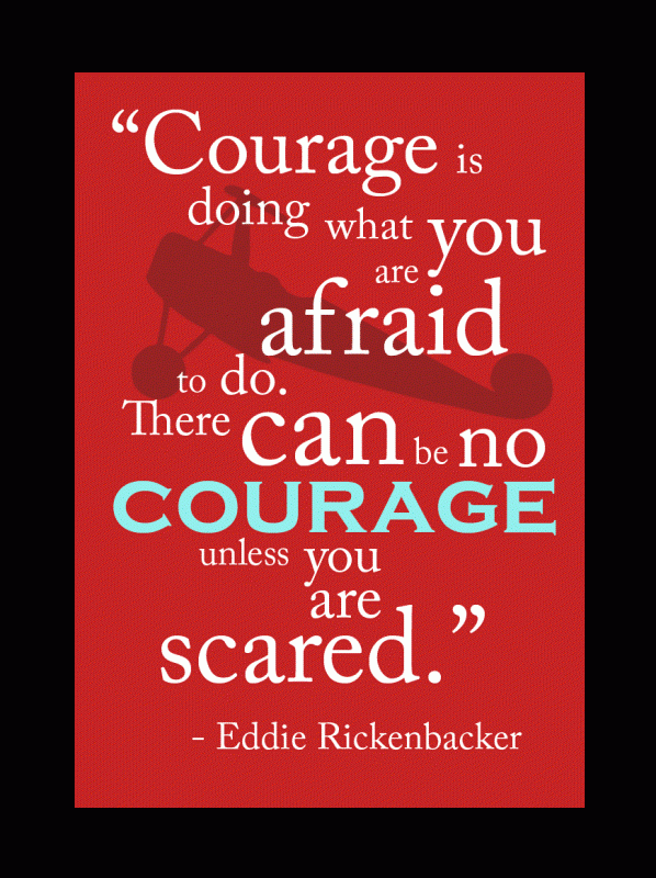 There Can Be No Courage Unless You Are Scared-DC004