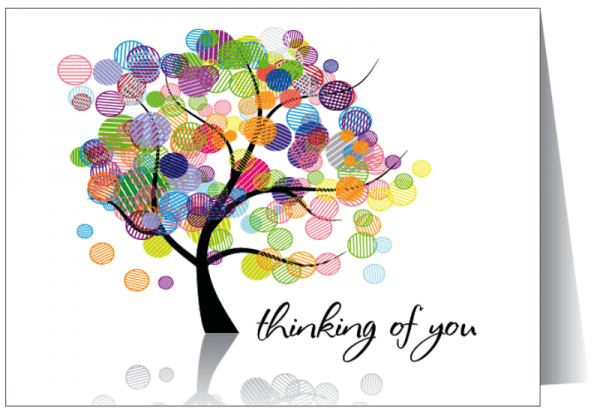 Thinking Of You Colorful Tree Image