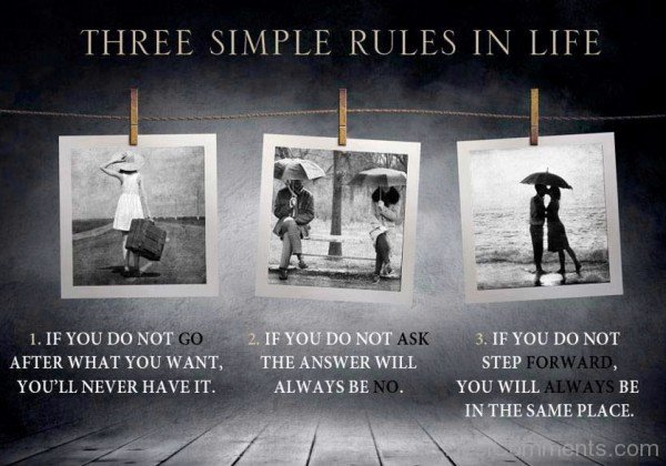 Three Simple Rules  In Life-DC001DC36