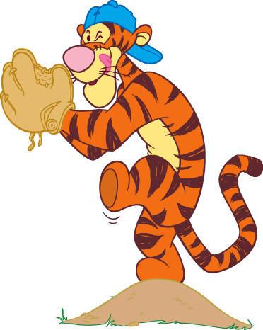 Tigger As Baseball Player