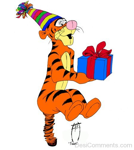 Tigger Celebrating Birthday