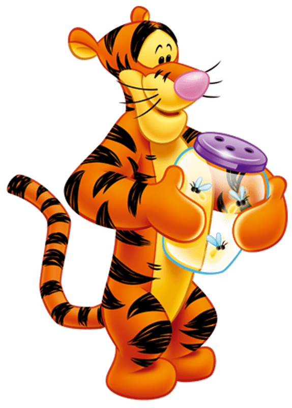 Tigger Holding Bee Jar