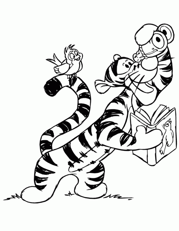 Tigger Holding Telescope-DESI6050