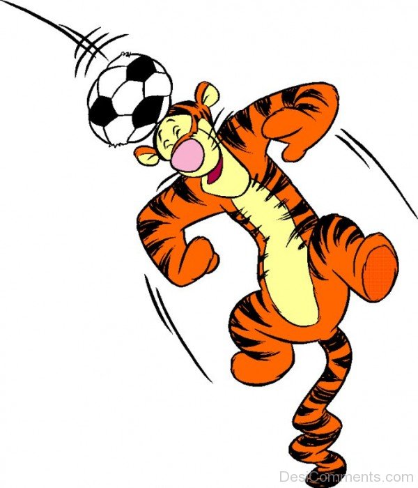 Tigger Playing Football-DESI6078