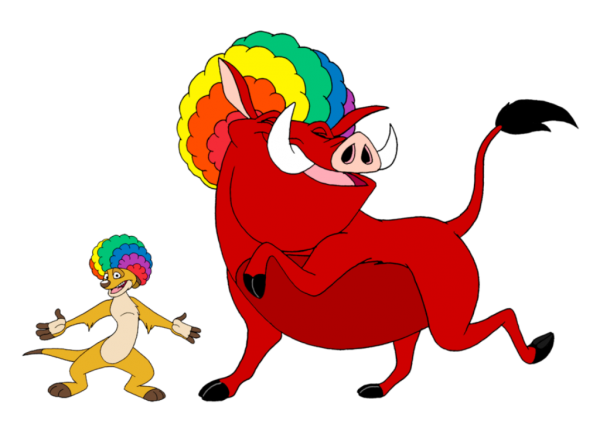 Timon And Pumbaa In Circus Look