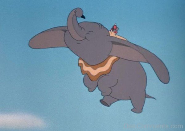 Timothy Q.Mouse Flying With Dumbo-DESI0113