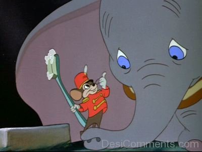 Timothy Q.Mouse Looking At Dumbo