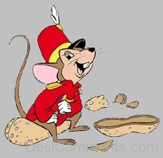 Timothy Q.Mouse Sitting On Peanut