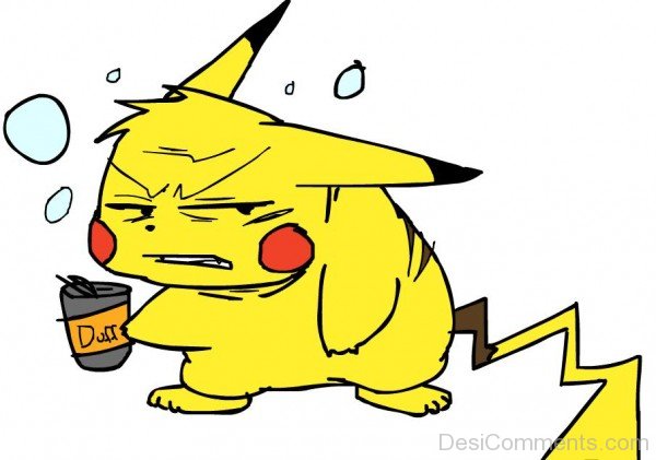 Tired Pikachu Image