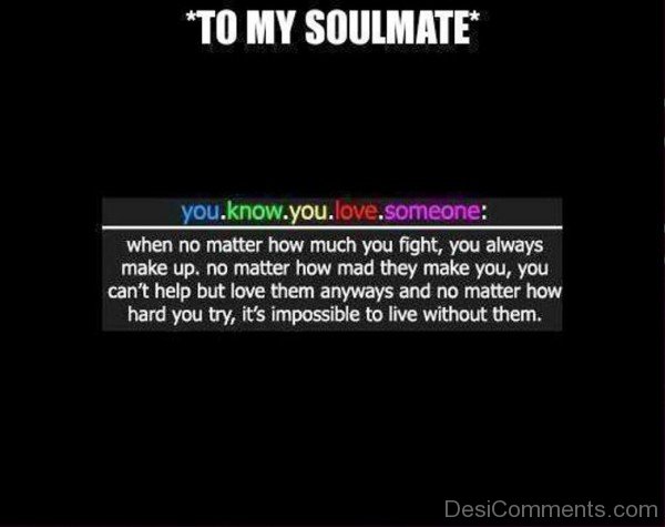 To My Soulmate