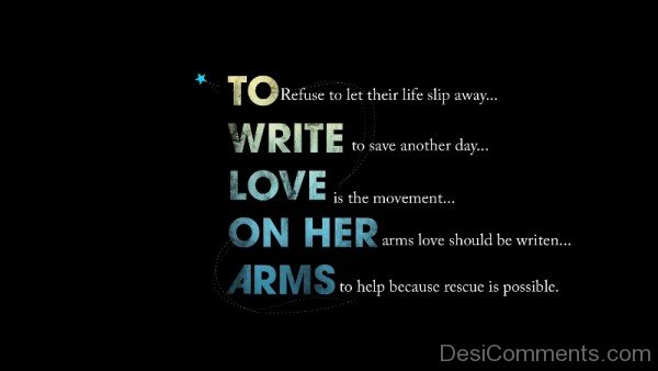 To Write Love On Her Arms-nh628DC023