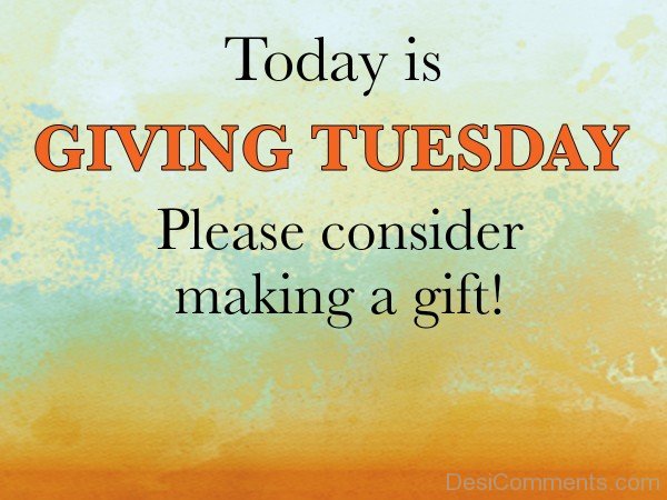 Today Is Giving Tuesday