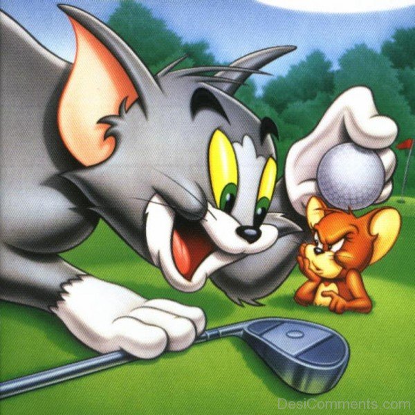 Tom Playing Trick On Jerry