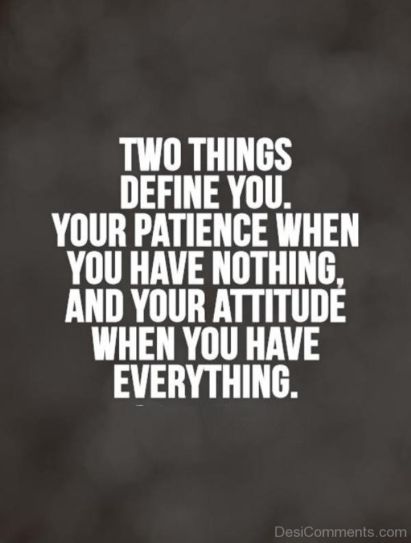 Two Things Define You Image
