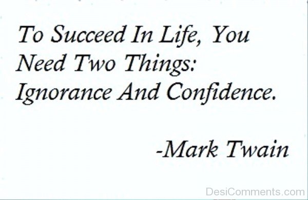 Two Things Ignorance And Confidence-DC23042