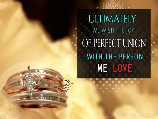 Ultimately We Wish The Joy Of Perfect Union - 12