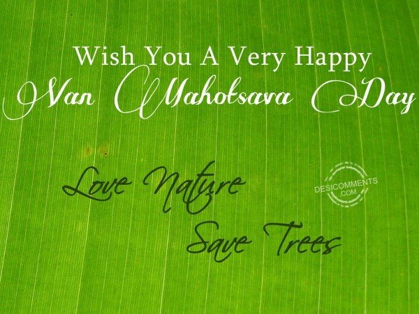 Van Mahotsava Day - Save Tree