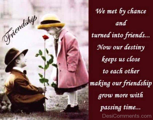 We Met By Chance And Turned Into Friends Quote-dc099148