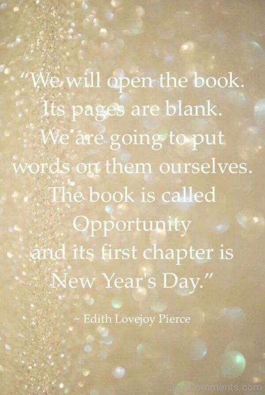 We Will Open The book