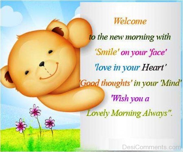 Welcome To The New Morning With Smile